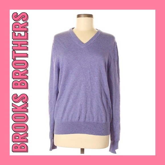 Brooks Brothers Sweaters - [Brooks Brothers] Purple Supima Sweater Large
